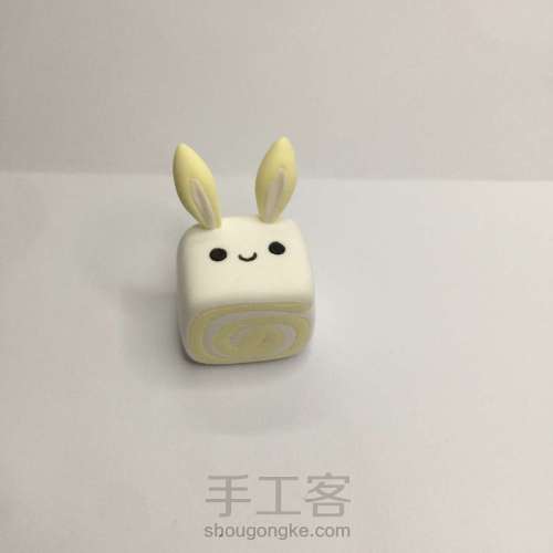 【原创】粘土制作——兔兔甜点系列 第7步