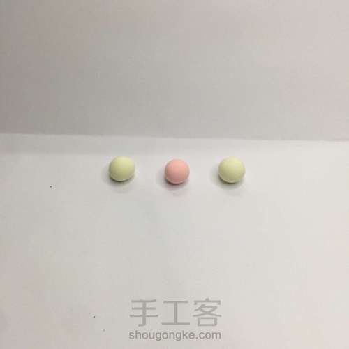 【原创】粘土手作 马卡龙兔兔系列 第1步