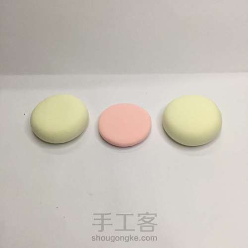 【原创】粘土手作 马卡龙兔兔系列 第2步