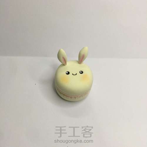 【原创】粘土手作 马卡龙兔兔系列 第6步