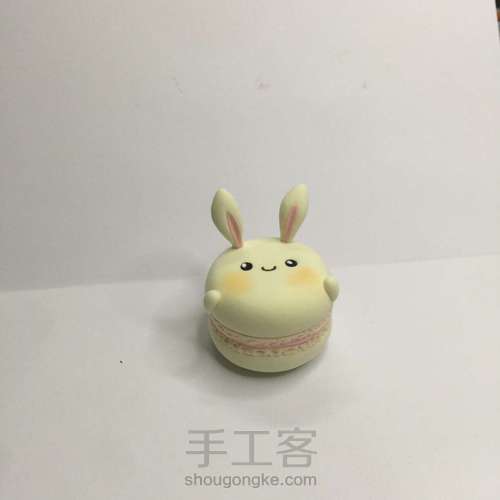 【原创】粘土手作 马卡龙兔兔系列 第7步