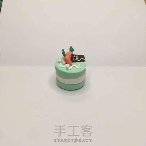 【原创】粘土手作 萝卜小蛋糕 第7步