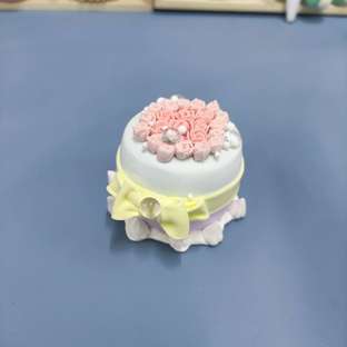 【原创】粘土手作 玫瑰小蛋糕