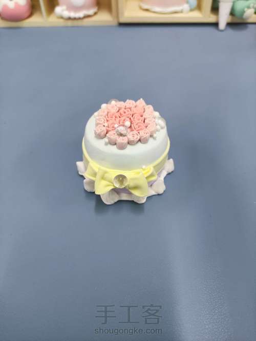 【原创】粘土手作 玫瑰小蛋糕 第5步