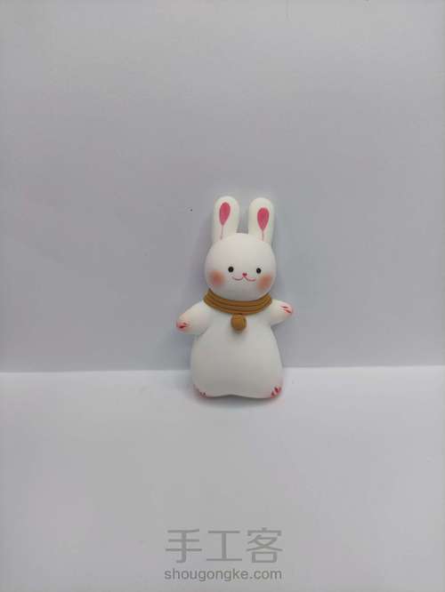 【原创】粘土手作 兔兔酱 第6步