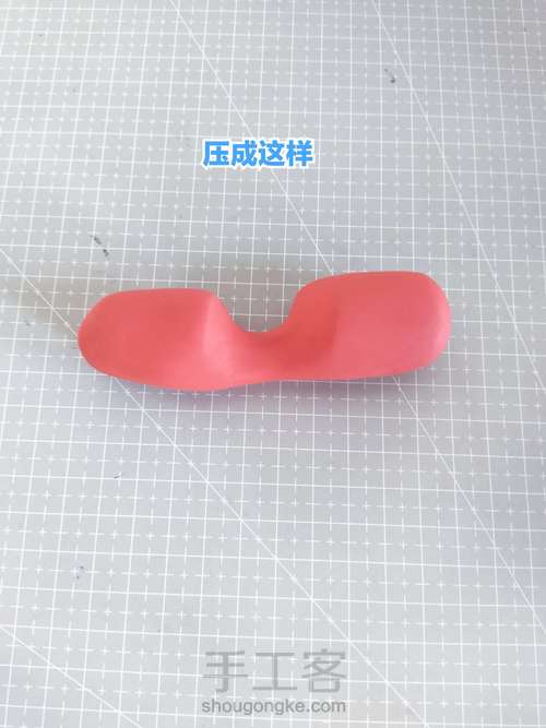 超轻粘土简单爱心 第5步