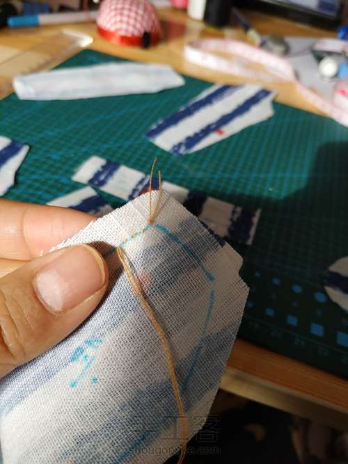 30CM心怡娃娃——娃衣——背带裤 第5步