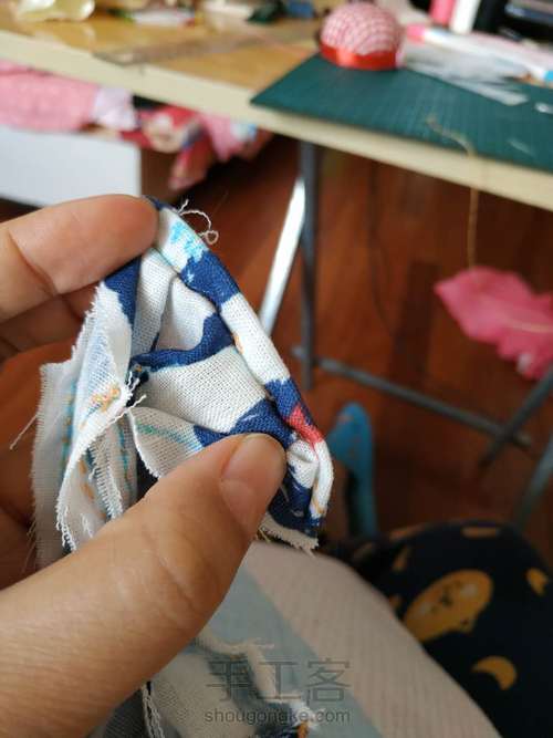 30CM心怡娃娃——娃衣——背带裤 第9步