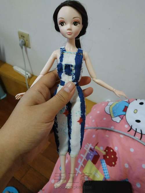 30CM心怡娃娃——娃衣——背带裤 第12步