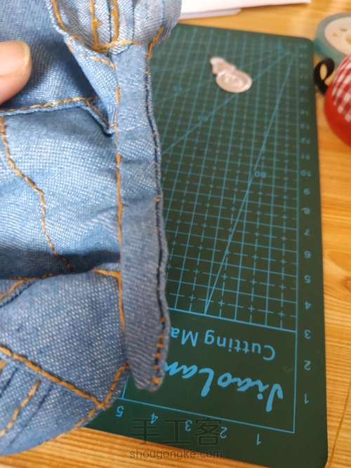 小布牛仔上衣 第7步