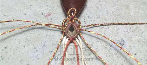 简单水滴形耳钉(多用途造型) 第14步