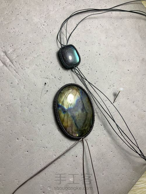 简单的大石头项链 第1步