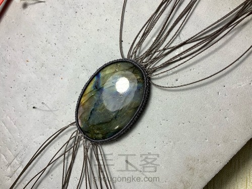 简单的大石头项链 第2步