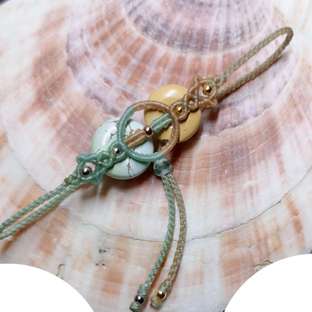 【原创】双色平安扣手链