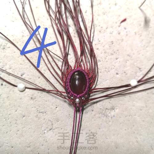 【原创】吊坠手绳通用款过程记录 第4步