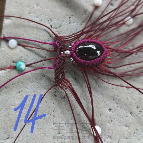 【原创】吊坠手绳通用款过程记录 第14步