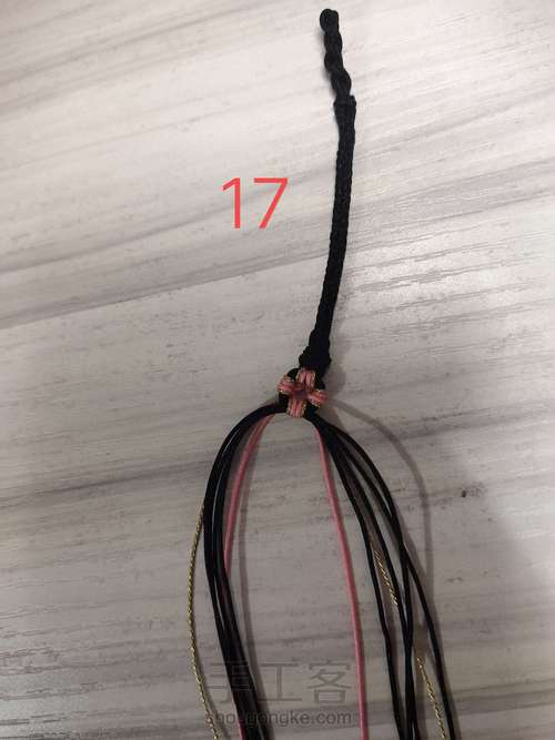 桃花手绳 第17步