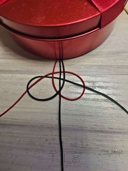 桃花手绳 第5步