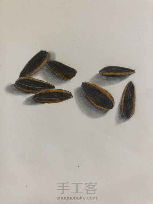吃瓜子过敏，画几个磨练意志 第5步