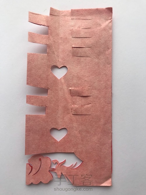 无稿剪纸——凤戏牡丹 第4步