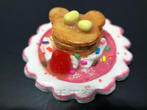 指尖上的美食#小熊松饼 第4步