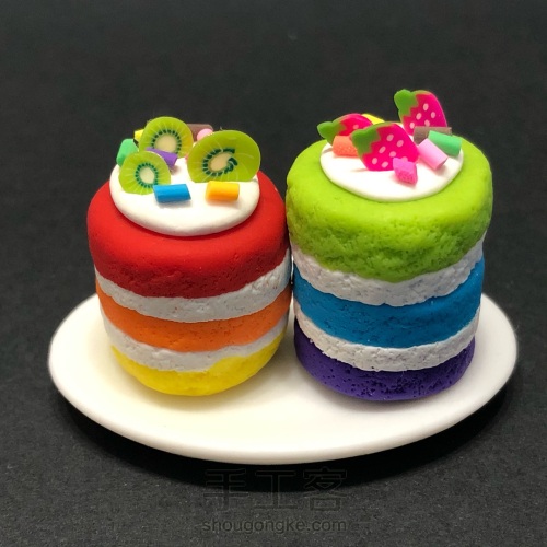 指尖上的美食#迷你彩虹蛋糕 第5步