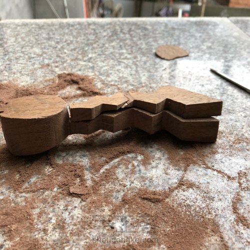 皮卡丘之尾木勺制作 第6步