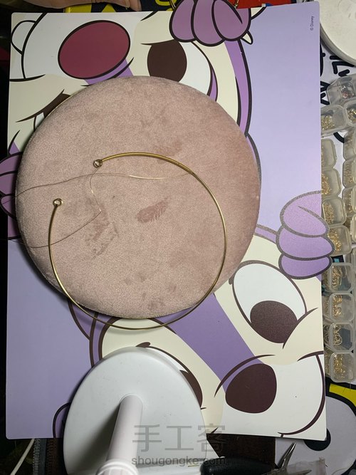 手工绕线珍珠项圈学着做 第1步