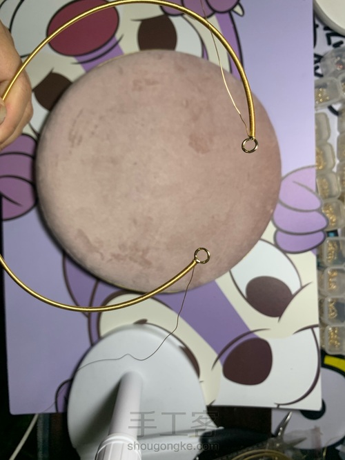 手工绕线珍珠项圈学着做 第5步