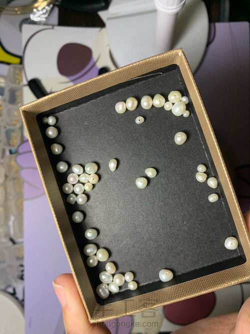 手工绕线珍珠项圈学着做 第15步