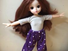 娃娃褲子-紫色泡泡褲