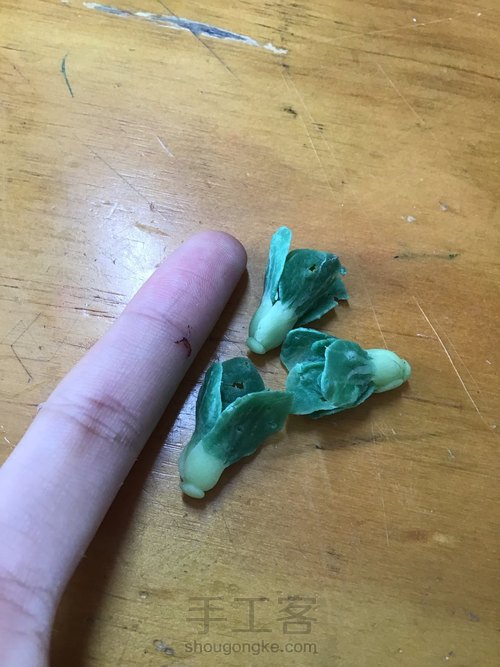 樹脂粘土-小白菜🥬？ 第16步