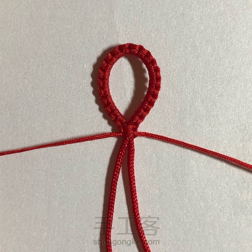 ʕΘ▲Θʔ 串珠手绳 第1步