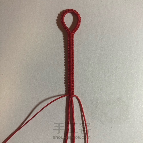 ʕΘ▲Θʔ 串珠手绳 第2步