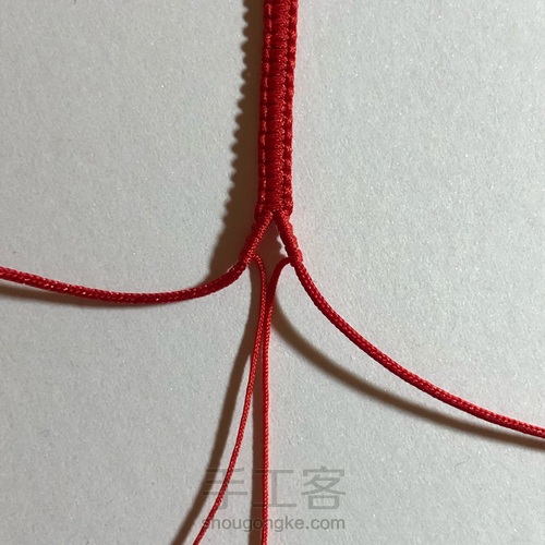 ʕΘ▲Θʔ 串珠手绳 第3步