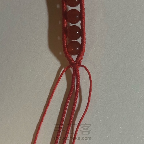 ʕΘ▲Θʔ 串珠手绳 第9步