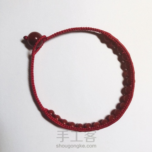 ʕΘ▲Θʔ 串珠手绳 第11步