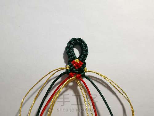 圣诞节手链 第6步