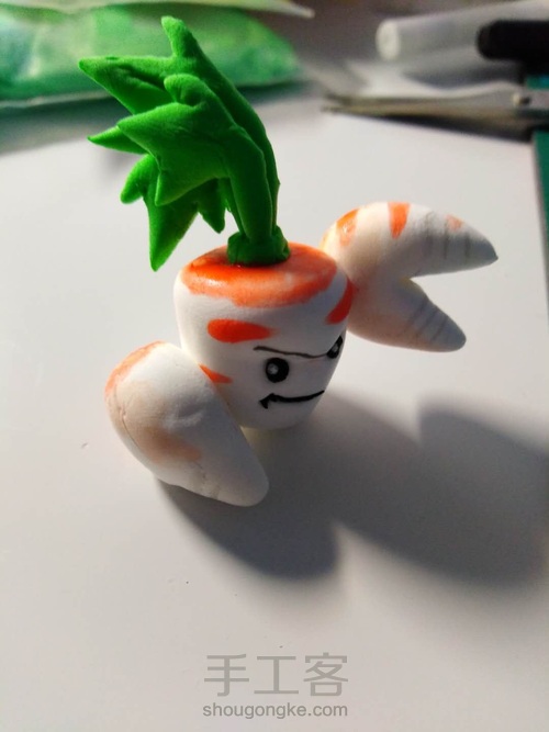 粘土制作植物大战僵尸系列之二 第6步