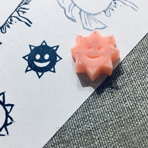 由橡皮章做成的银饰 第1步