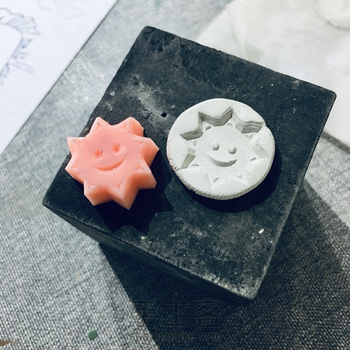 由橡皮章做成的银饰 第2步