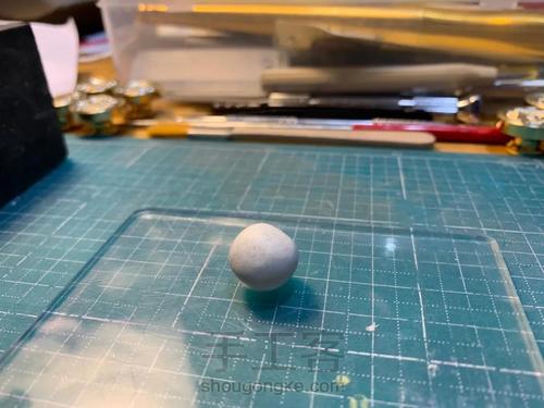 银粘土火漆印风格纯银吊坠 第1步