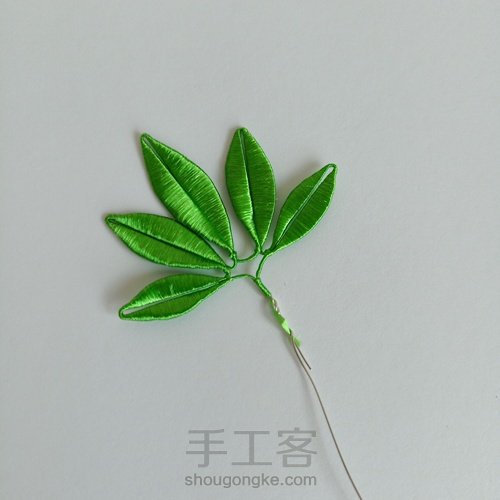 【手工缠花教程】—葡萄/浆果缠法，可做汽车挂饰亦可上簪佩戴 第6步