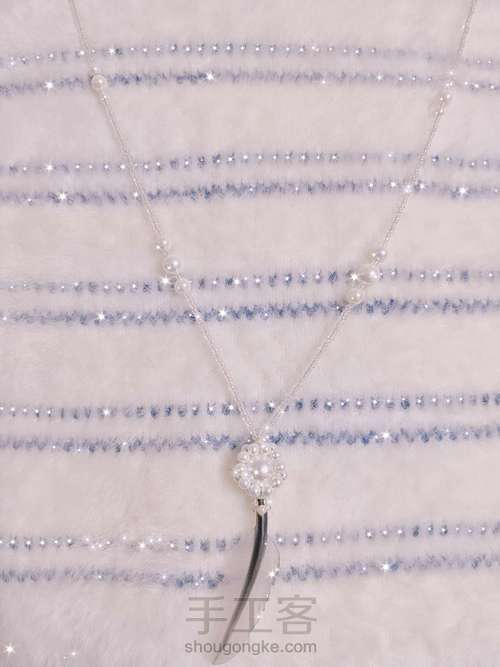 【原创】一款简单的串珠项链 第16步