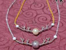 一颗珍珠打造一款唯美的一“鹿”有你项链