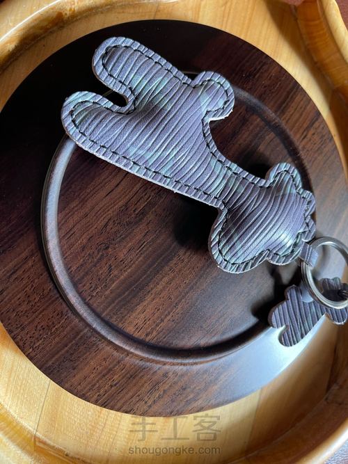 迷你包包小鹿挂件制作融本皮革 第9步