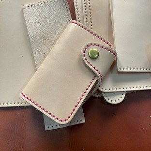 钥匙口卡包保护套教程｜融本皮革