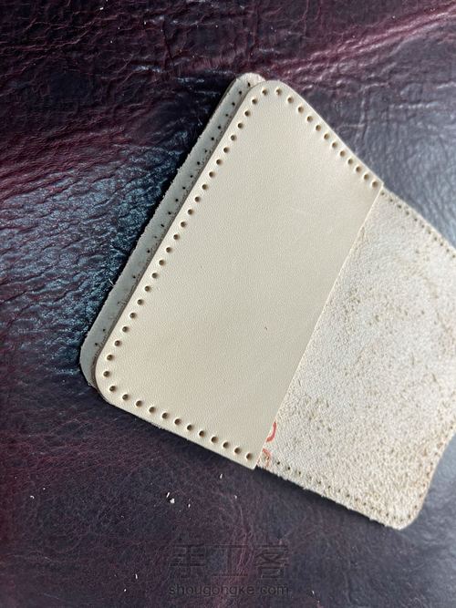 钥匙口卡包保护套教程｜融本皮革 第6步