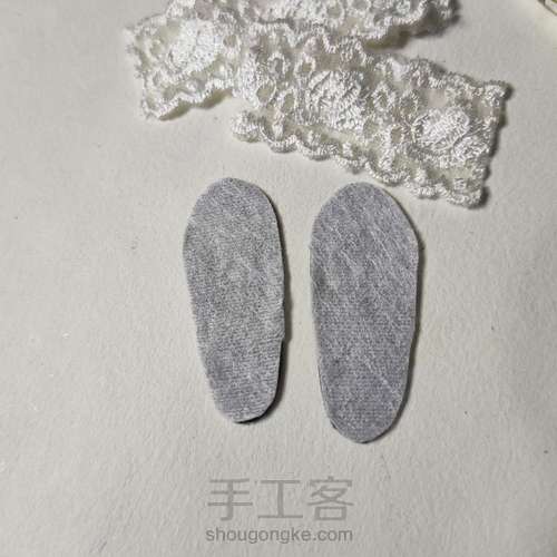 bjd娃娃6分简单小鞋子 bjd娃鞋自制教程。bjd娃娃小鞋子。 第6步