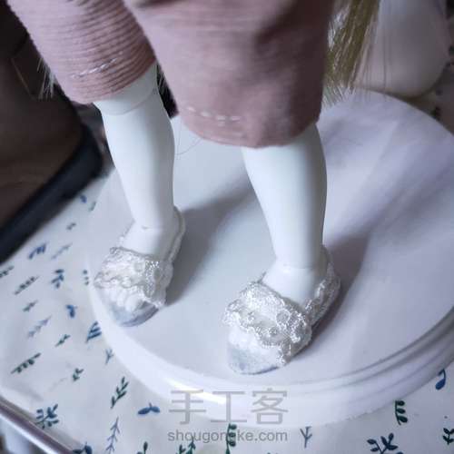 bjd娃娃6分简单小鞋子 bjd娃鞋自制教程。bjd娃娃小鞋子。 第13步